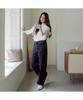 LACOSTE Women'S Wide Denim Pants Hf2448-55N 6Nm