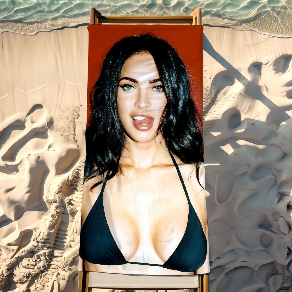 Actor Megan Fox Towel Beach Towel Travel Lightweight Skin Friendly for Pool Beach Camping Cruise Summer