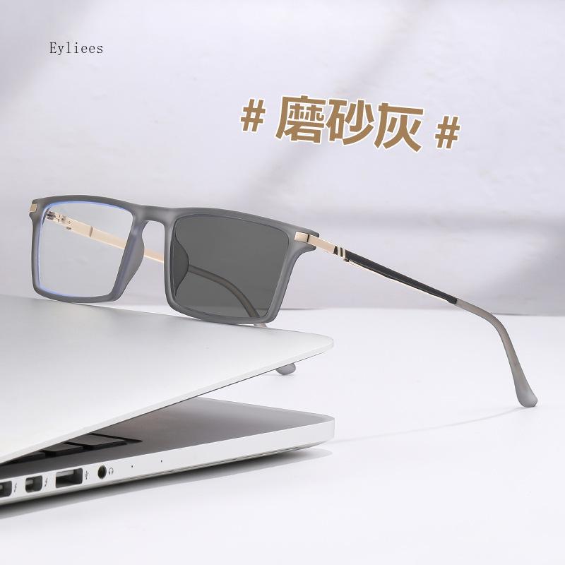 New Trendy TR90 Photochromic Multifocal Reading Glasses Outdoor Bifocal Sunglasses Sports Anti Blue Near Far Eyeglasses Gafas