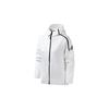adidas Alphabet Logo Print Hooded Windbreaker Jacket, Women Lightweight Windproof Long Sleeve Outdoor Daily Sports Casual White Outerwear EK4324