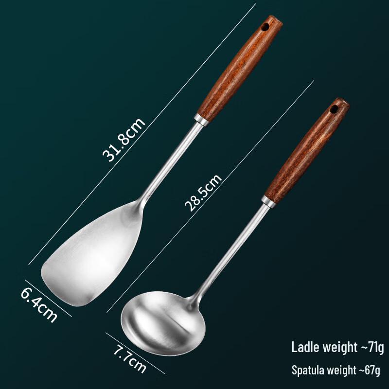 Wutuo Wooden Handle Kitchen Utensil Set
