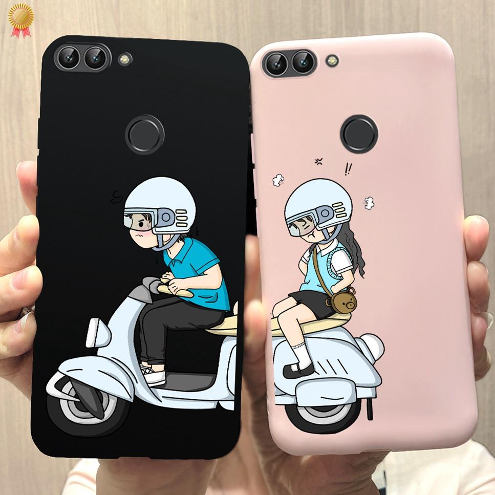 Für Huawei P Smart Hülle Niedliche Blume Schwarz Weiches TPU Silikon Bumper Hülle Für Huawei PSmart P Smart 2017 FIG-LX1 Handyhülle Funda