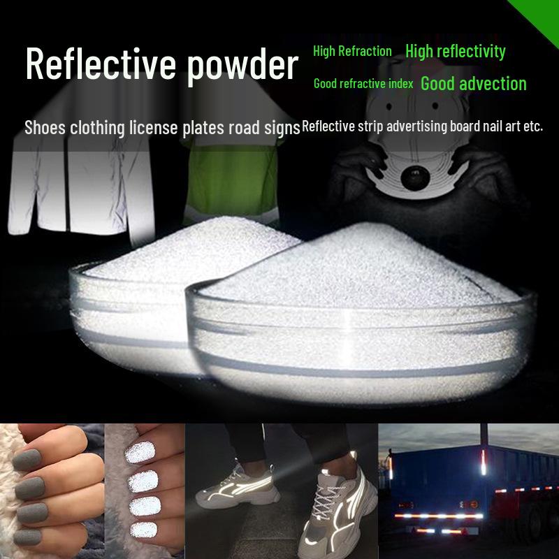 

High-Performance Reflective Glass Beads: White Powder for Textile Printing & Spraying 150 Mesh White