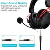 Premium Braiding Cable For CloudAlpha Double Gold Plate Plugs Inline Mic Mute Switching Enhances Audios Transmission