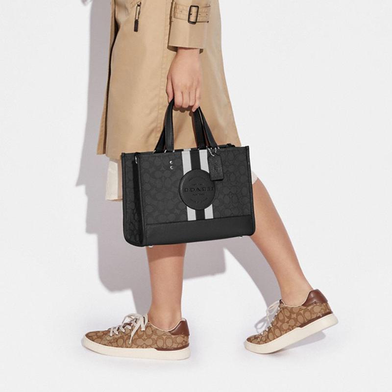 Coach Handbag Dempsey 30 Color Matching Presbyopia Business Casual Leather Tote Bag Tote Bag Shopping Bag Commuter Bag Crossbody Large Size Women's