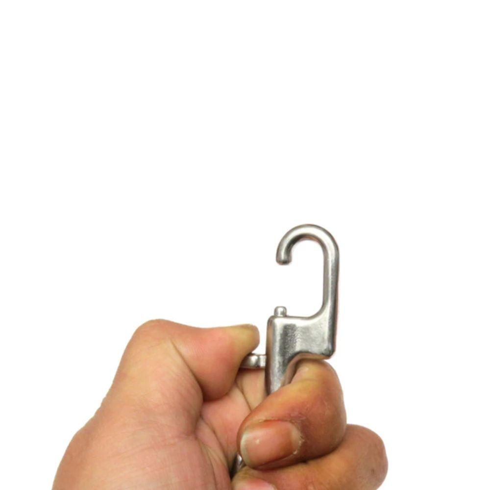 Hook Clips 316 Stainless Steel Bolt Snap Swivel Eye Double Head Double Ended Hook 80MM Size 90MM Size D Ring Snap Marine Diving