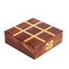 Shriji Crafts Holz Tic Tac Toe Spiel mit Linienstreifen,