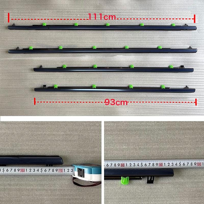 Chrome 4Pcs Window Rubber Trim For Honda CR-V CRV 2007-2011 Weatherstrip Seal Strips Rubber Door Moulding Trim Window Glass
