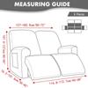 1/2/3 Seater Solid Color Elastic Recliner Sofa Cover Stretch Spandex  Armchair Covers Removable Couch Slipcovers Home