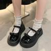 Fashion Womens Derby Shoes Clogs Platform Female Footwear White Sneakers Shallow Mouth Autumn Leather Creepers Dress Fall Summer New