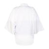 Plain white coat with zipper pocket