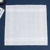 40cm Pure White Handkerchief Cotton Satin Plain Handkerchief Cross-Border Hot Selling Hand Towel Soft and Comfortable Suit Pocket Square