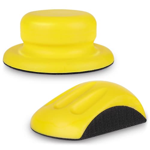 

STEBRUAM Hand Sanding Pads, 2-Piece Set with Mouse Sandpaper, Velcro Closure, Round 125mm, Compatible with Sandpaper, Putty Grinding, Car, Wood, Paint