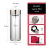 HEENOOR Double-Layer Glass Tea Infuser Bottle