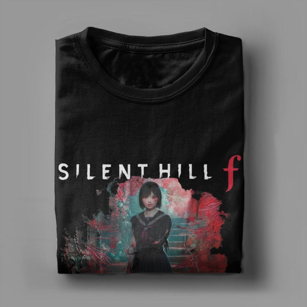 Silent Hill F Horror Game 2025 Merch Men Women T Shirts Pure Cotton Tee Graphic Printed Gaming Lover T-shirt Clothing