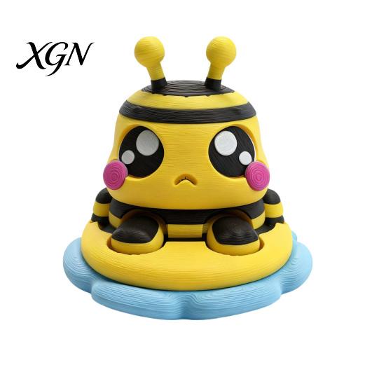 Stress Ball Alternative 1/3Pcs 3D Printed Animal Clicker Toy Cartoon Mouse Frog Bee Relaxation Finger Decompression Button Fidget Anxiety Relief Desk