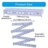 Lightweight 1 Meter Foldable Ruler Plastic Measuring Ruler Teaching Aid for Professional & Person Measuring Tasks