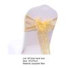 40Pcs Exquisite Workmanship Chair Bow Sash Wear-resistant Polyester Bow Knot Organza Chair