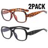 2PACK Fashion Square Sunglasses Women Brand Luxury Eyewear Women/Men Y2K Vintage High Quality Glasses Women  Mujer