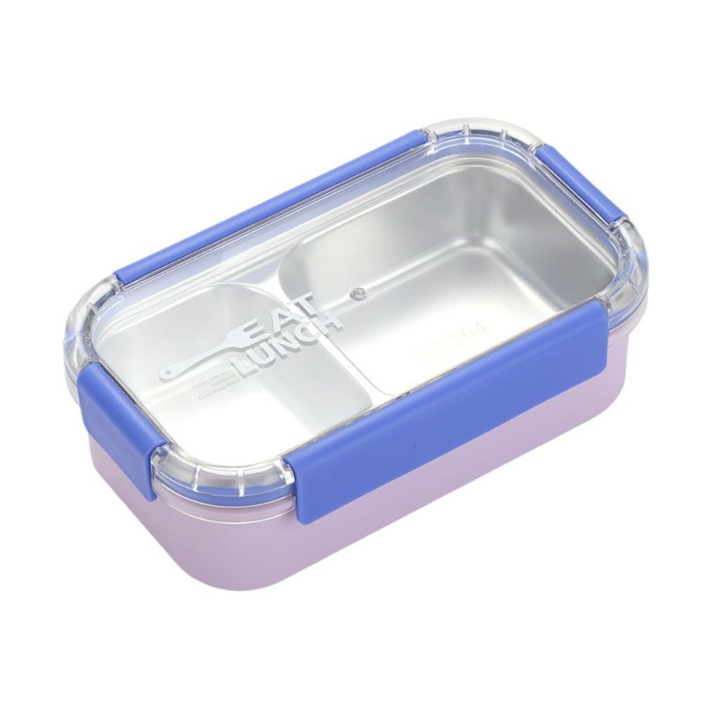 Thermal Insulation Divided Lunch Box 304 Stainless Steel Food Container Bento Box  For Meal Prep