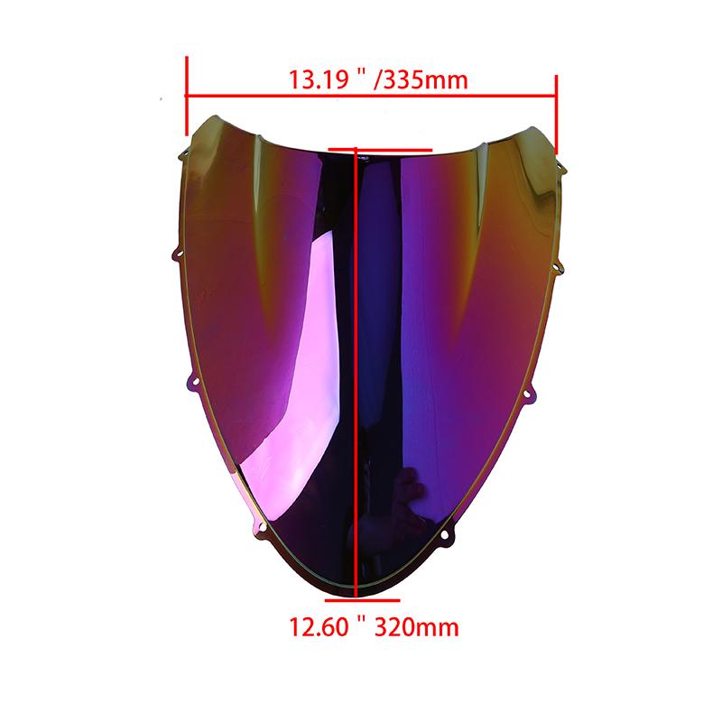 Motorcycle Double Bubble Windshield Windscreen Deflector Fit For Ducati 848/1098/1198 Racing ABS Iridium Screen