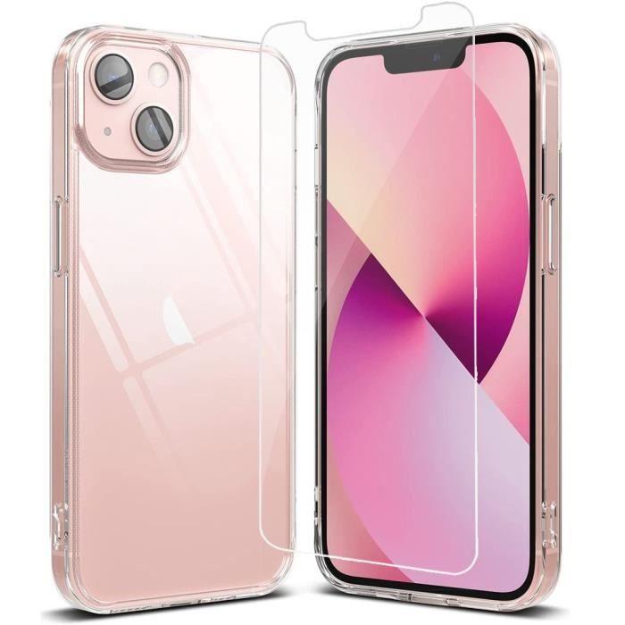 Coque Silicone - Non spécifié - iPhone 13 mini - Ultra slim - Transparent - 2 Verres Trempés