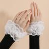Costume Accessory Fake Cuff Lace Ruffled Wrist Lace Cuff Fake Sleeves Cuffs  Stage Performance