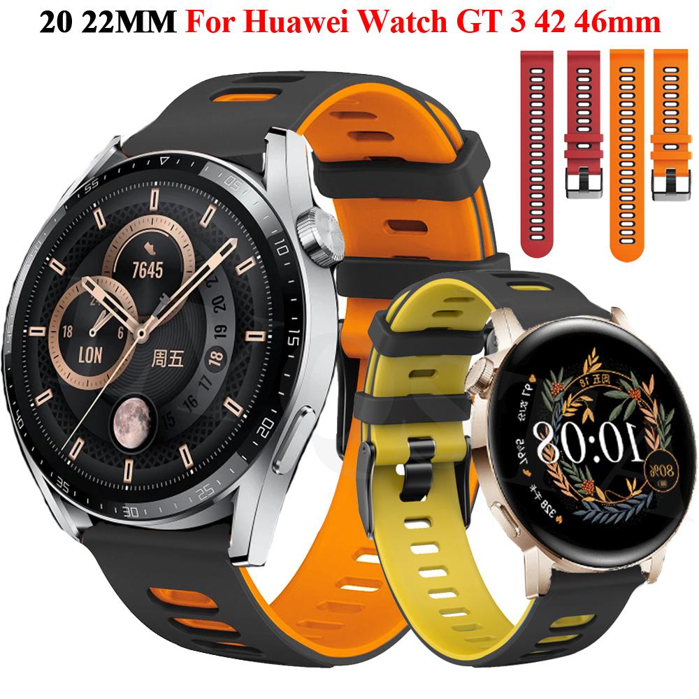 Watch band For Huawei Watch GT5 pro GT4 GT3 GT2 42mm 46mm Wrist Strap Bracelet Silicone WatchBand