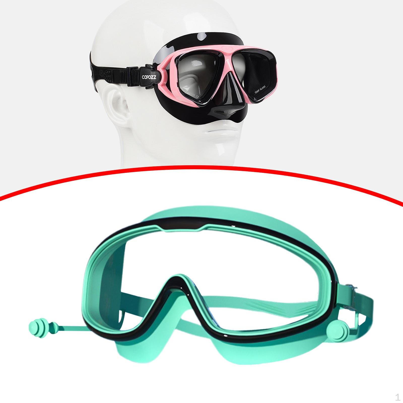 

Очки для плавания с наушниками-вкладышами для плавания для дайвинга, мужчин, женщин, бассейна blue black