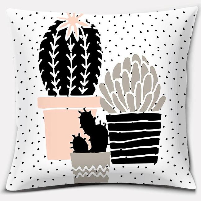 Nordic Modern Pink Series Pillow Gift Home Office Decoration Pillow Bedroom Sofa Car Cushion Cover (45Cm * 45Cm)