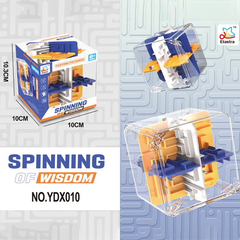 3D Maze Magic Cube Puzzle Toy Kid Labyrinth Rolling Ball Transparent Intelligen Cube Logical Thinking Antistress Education Toy