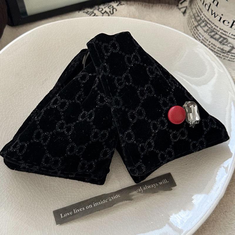 Satin Printed Triangle Hair Claw Clip - Versatile Fashion Headwear Accessory