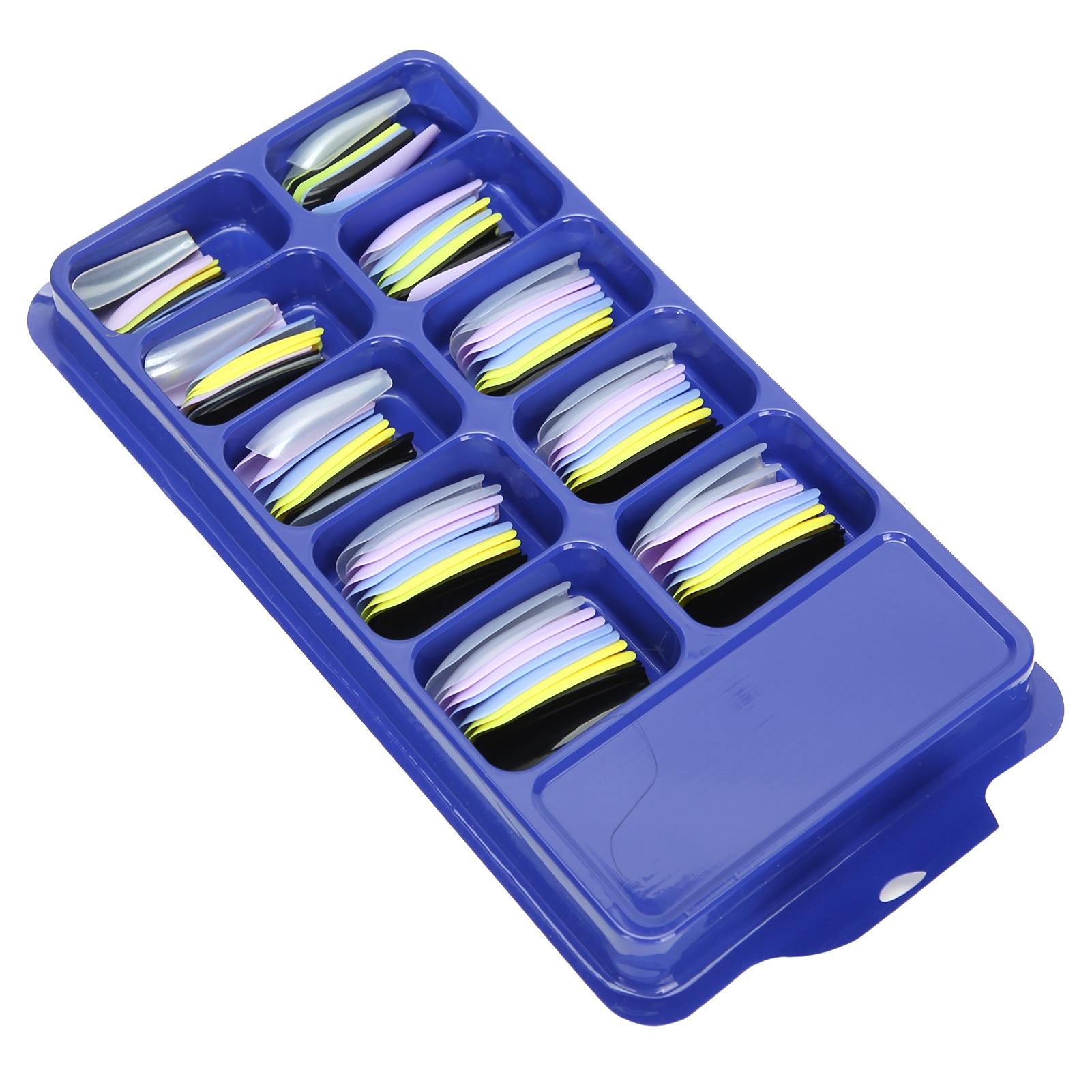 

Однотонные накладные ногти с полным покрытием для домашнего салона, стильные, красочные, маникюрный инструмент 04