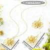 3-Piece Retro Floral Women's Necklace & Earring Set: Elegant European & American Design with Versatile Cutout Details.