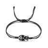 Pulsera trenzada de cerámica con pez koi de la suerte para mujer, multicolor, animal lindo, hecha a mano, ajustable, joyería de amistad