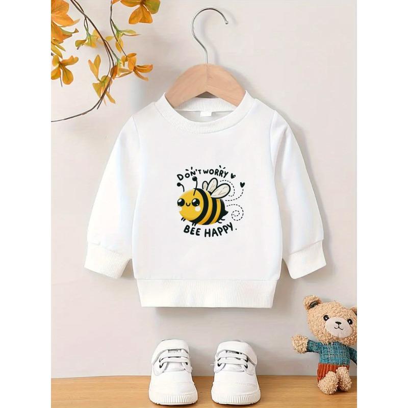 Easy Print Pattern, Comfortable And Skin-Friendly Sweatshirt for Baby Girls Aged 0-3 Years, Suitable for Spring And Autumn