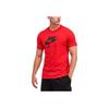 Nike Logo Print Crew Neck Short Sleeve T-Shirt Men Tops Red DD3352-657