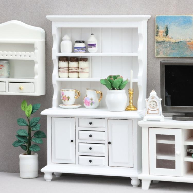 Miniature Wooden Cabinet Model For Dollhouses Accessories DIY Craft Project Bedroom Living Room Tiny House Scene Decoration