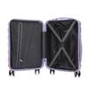 14"/20" 2-Piece PC Spinner Suitcase Set with Combination Lock & 14" Cosmetic Bag (Purple)