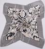 Ladies Square Scarves Printed New Fashion Unisex Apparel Accessories Women Black White Dot Silk Scarf 90*90cm Scarves Wraps