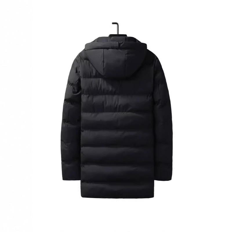 Winter Wear Men's Thickened Warm Medium and Long Hooded Clothes Men's Jacket Loose Coat Men