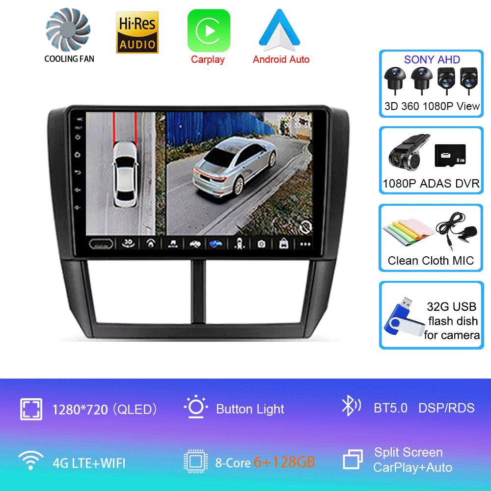 Android 14 Car Radio For Subaru Forester 3 SH 2007 - 2013 Multimedia Video Player Navigation Stereo GPS No 2din 2 Din Dvd