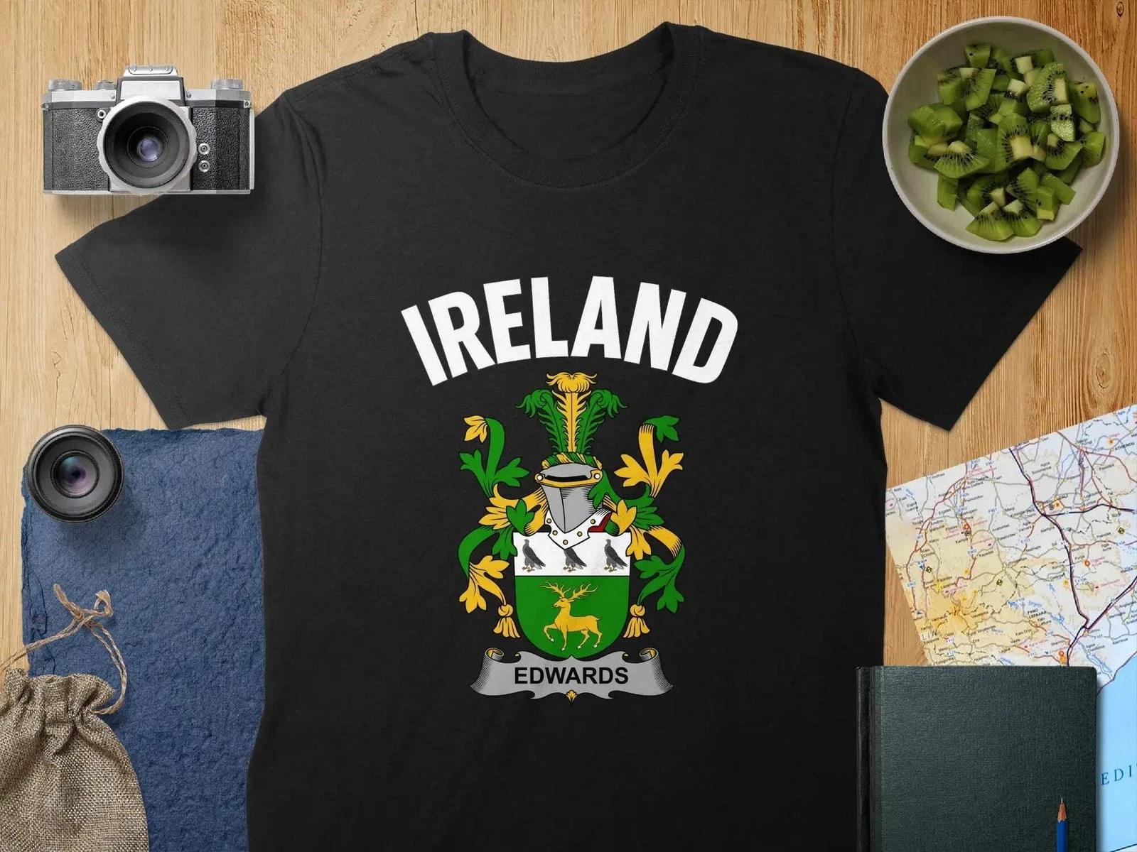 Edwards Coat Of Arms Irish T-Shirt L