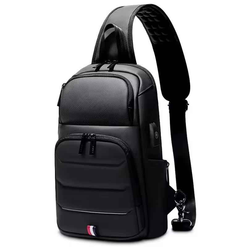 Crossbody Bags for Fashion Shoulder Bags USB Charging Messenger Sling Bag Chest Bag Oxford Single Shoulder Strap Pack