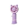 Portable Rechargeable Desktop Fan Small Personal Handheld Fan with Cute Animal Ear Design USB Charging Mini Fan for Office Travel