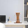1PC Wooden Creative Calendar Perpetual Calendar Home Decoration Office Desktop Ornament Manual Rotating Desk Calendar
