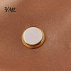 No Sew Cardigan Button 2Pcs Faux Pearl Magnetic Clothes Button, Fake Cat Eye Stone Brooch Set Safety for Shirts Scarf Shawl, Decorative Clothing