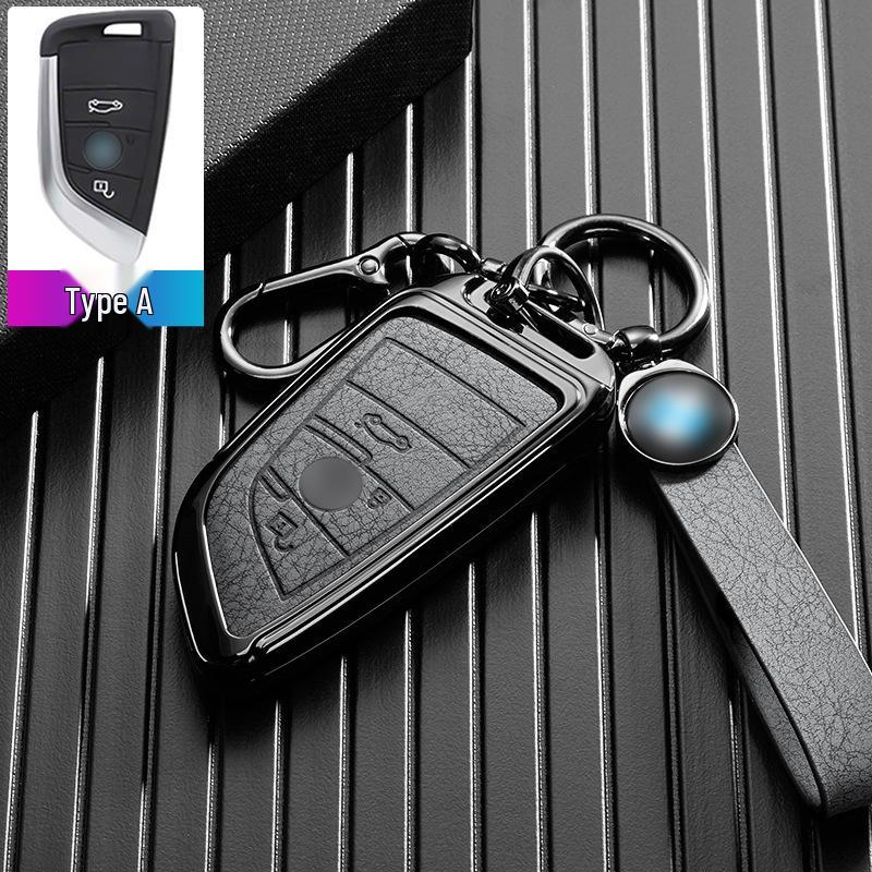 BMW Car Key Case for 7 Series, 5 Series, 3 Series, X1, X2, X3, X5, X6, and 530Li.