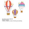 3 Pcs Hot Air Balloon Wall Decor Boho Wooden Nursery Wall Art for Living Room Bedroom Hallway Baby Shower Home Decor