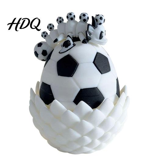 Tabletop Stress Relief Toy Flexible Sports Ball Dragon And Egg Articulated Fidget Toy 3D Easter Gift Bag Filler Printed Egg with Winged Inside Desk